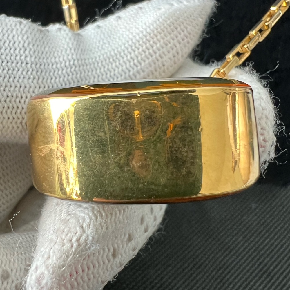 ‼️SOLD‼️ Auth Gucci Bottle Pendant GG interlocking Necklaces - Picture 7 of 8